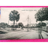 Cartão Postal Antigo Avenida Sete (victoria) Bahia Década 20