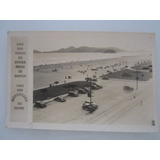 Cartão Postal Antigo Praia De Santos Circulado