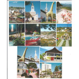 Cartão Postal Antigo Serra Negra - Sp - Lote Com 7 Un - H96