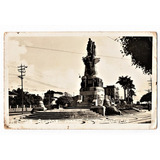 Cartao Postal Fotografico Praca Independencia Santos Anos 50