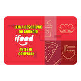 Cartão Presente Gift Card Ifood 30 Reais