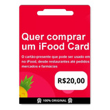 Cartâo Presente Gift Card Ifood R$ 20 Reais Digital