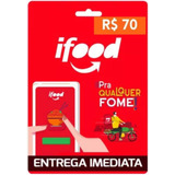 Cartão Presente Gift Card Ifood R$70 Digital Via Chat