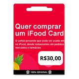 Cartão Presente Ifood 30 Digital