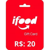 Cartão Presente Ifood Digital 20 Reais Via Chat Imediato