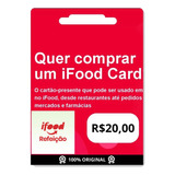 Cartão Presente Ifood Digital R$20 Reais