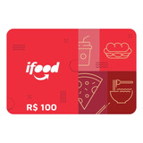 Cartão Presente Ifood R$100 Reais Gift
