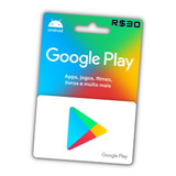 Cartão Presente Play Store Google Gift