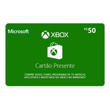 Cartão Presente Pré Pago Xbox Live
