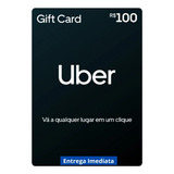 Cartão Presente Uber R$ 100 Gift