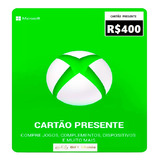 Cartão Presente Xbox Gift Card Microsoft Brasil R$ 400 Reais