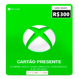 Cartão Presente Xbox Giftcard R$ 300 Reais - Envio Imediato