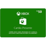 Cartão Presente Xbox R$ 50 Reais Envio Imediato