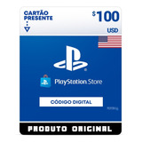 Cartão Psn Playstation $100 Dólares Ps4 Ps5 Usa Original