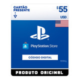 Cartão Psn Playstation $55 Dólares Ps4 Ps5 Usa Original