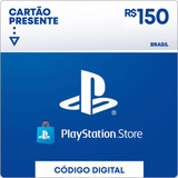 Cartão Psn R$ 150 Reais Playstation Network Brasil Ps4 Ps5