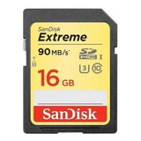 Cartão Sandisk Extreme Sdhc U3 90mb/s 16gb