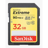 Cartão Sandisk Sdhc 32gb 90mb/s Class10 Câmera Nikon Samsung