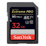 Cartao Sandisk Sdhc Extreme Pro 95mb/s 32gb Video Ultrahd 4k