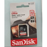 Cartão Sandisk Sdhc Ultra 48mb/s Classe 10 32gb Sd Lacrado