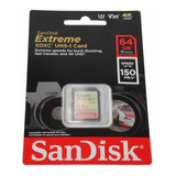 Cartão Sd Sandisk Extreme 64gb Original