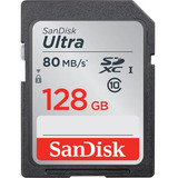 Cartão Sdxc 128gb Sandisk Ultra 80mb/s Uhs-i Classe 10