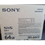 Cartao Sxs-1 Sony 64gb *comprado Nos
