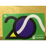 Cartao Telefonico 20 Anos Telebras 1996 Reverso Invertido