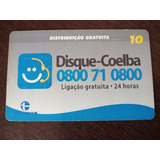 Cartão Telefonico Disque Coelba Raro