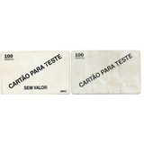 Cartão Telefônico Para Colecionador Cartão Para Teste