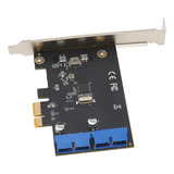 Cartão Usb 3.0 Duplo De 20 Pinos De 2 Portas Pci Express Par