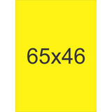 Cartaz Amarelo 65x46 Cm- Pct 100