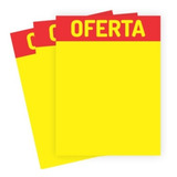 Cartaz Oferta Amarelo A3 29,7x42 100 Folhas 210g Duplex 