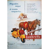 Cartaz Propaganda Antiga Lambreta Anos 50