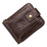 Carteira Antiga Masculina Vintage De Couro Nobre B