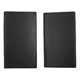 Carteira De Livro De Cartões P Black Leather 120 Com Nome Co