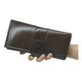 Carteira De Luxo Longa Grande Couro Legítimo Feminina Porta Notas Cartão Cnh Identidade - Super Oferta!