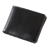 Carteira M.art Masculina Couro Legítimo Notas Porta Moeda 43 Cor Preto