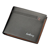 Carteira Masculina Pequena De Bolso Em Couro Pu Premium 12cm