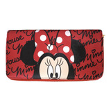 Carteira Minnie Disney Rosto Licenciada Vermelha