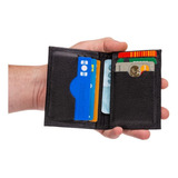 Carteira Pequena Slim Masculina Em Couro Porta Cartão,cnh