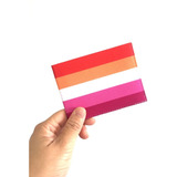 Carteira Porta Cartão Bandeira Lesbica Sunset