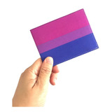 Carteira Porta Cartão Bandeira Visibilidade Bissexual