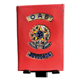 Carteira Porta Funcional (oab Advogada) 100% Couro Legítimo 