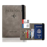 Carteira Porta Passaporte Documentos Viagem Antifurto Rfid