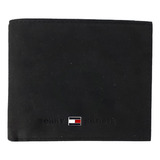 Carteira Tommy Hilfiger Suede Johnson Mini Cc Wallet Preta
