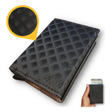 Carteiras Masculin Minimalista Automática Proteção Rfid Atni Cor Everest