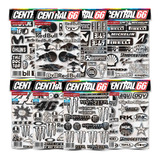 Cartela 156 Adesivos Scania R-124 La 400 Na Preto