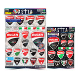 Cartela Adesivo Ducati Team Igual Camisa Camiseta