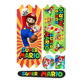 Cartela Adesivo Super Mario Bike Infantil 14/16/20 Nintendo